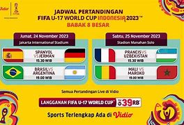 Horario Piala Dunia 2022 4 Besar U23 Live Tv